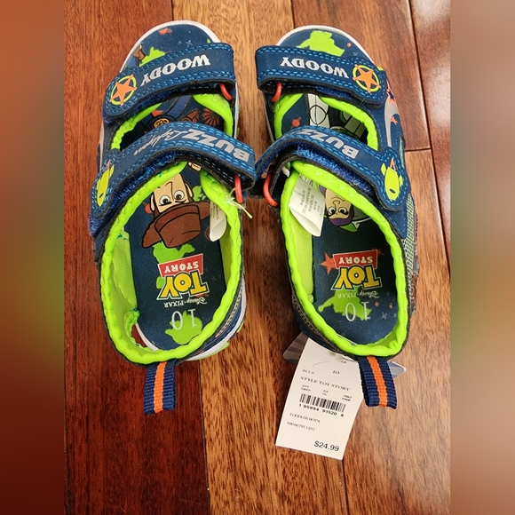 Kids Toy Story Velcro Sandals - Picture 3 of 8